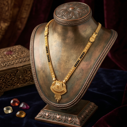 DIVYORO CLASSIC GOLD BEAD MANGALSUTRA