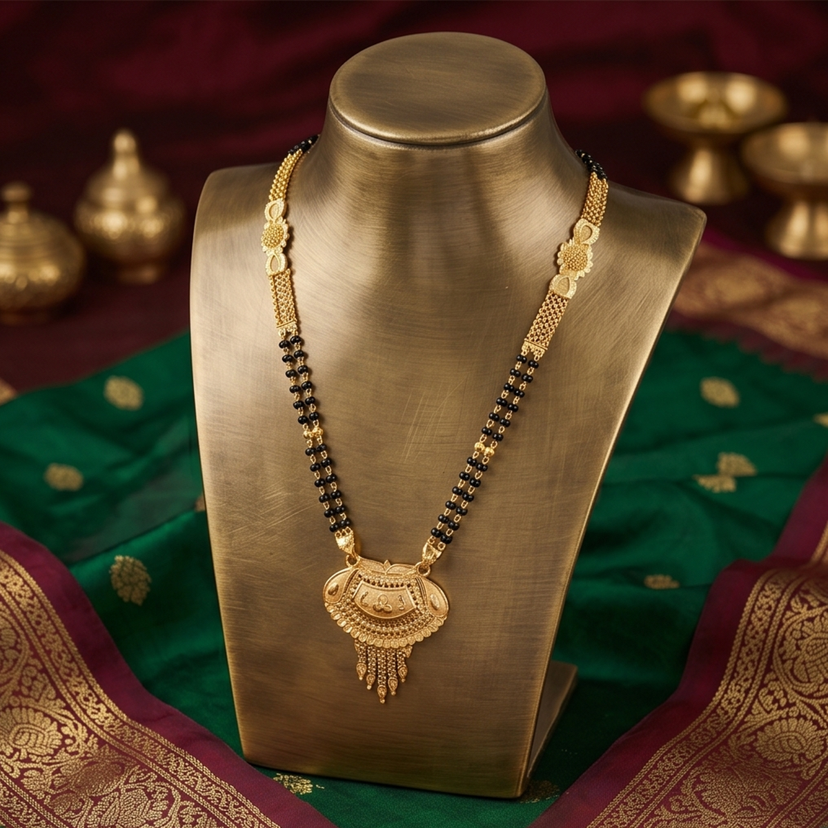 DIVYORO DELICATE GOLD MANGALSUTRA DESIGN