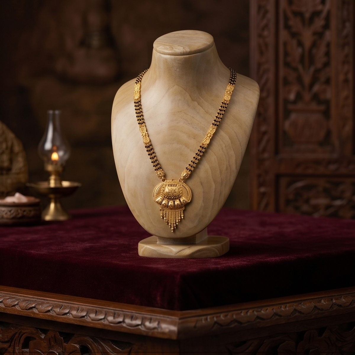 DIVYORO STYLISH GOLD MANGALSUTRA SET