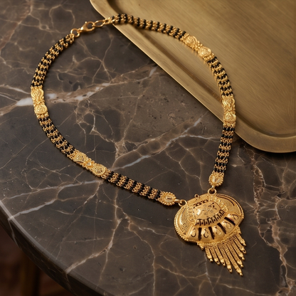 DIVYORO STYLISH GOLD MANGALSUTRA SET