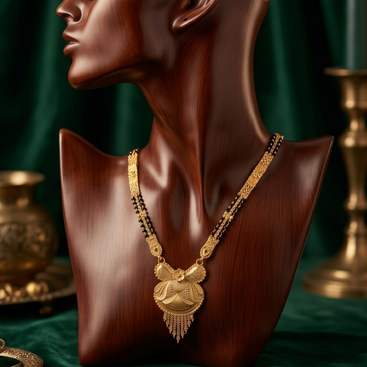 DIVYORO INTRICATE GOLD MANGALSUTRA PENDANT
