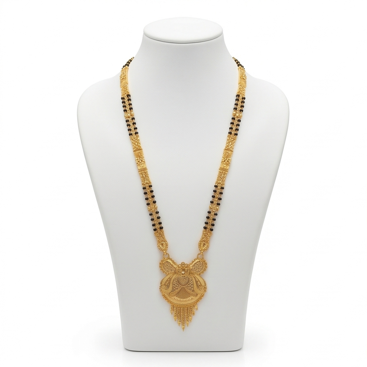 DIVYORO INTRICATE GOLD MANGALSUTRA PENDANT