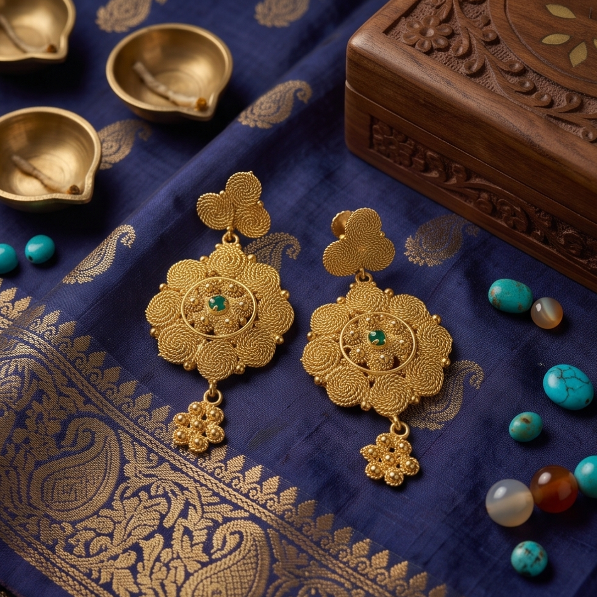 DIVYORO ZURI CHAKRA EARRINGS