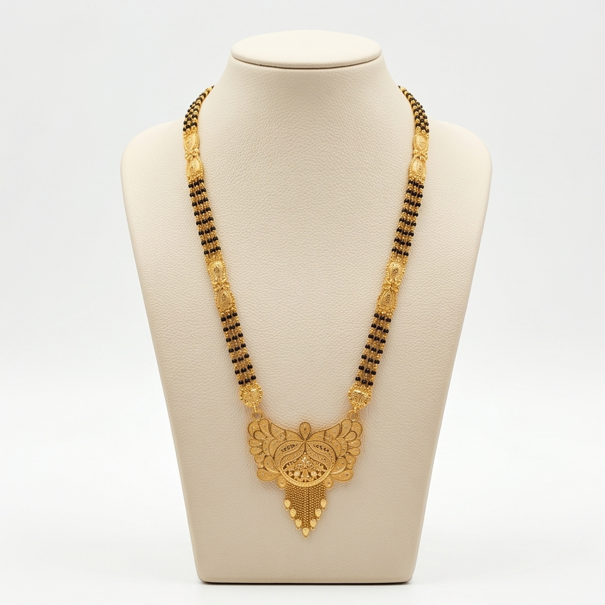 DIVYORO ELEGANT GOLD BEAD MANGALSUTRA