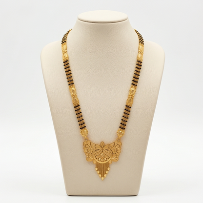 DIVYORO ELEGANT GOLD BEAD MANGALSUTRA