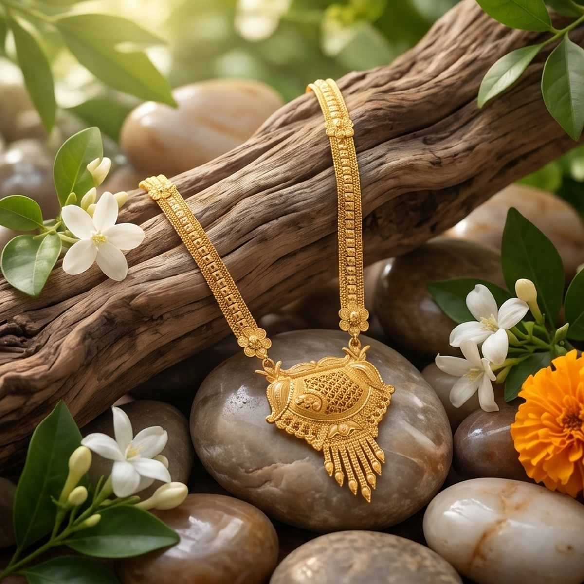 DIVYORO GOLD LONG RANI HAAR