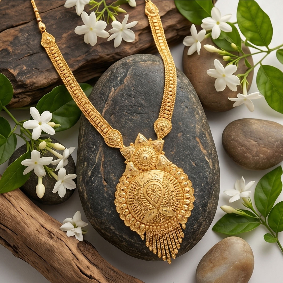 DIVYORO GOLD ROUND RANI HAAR