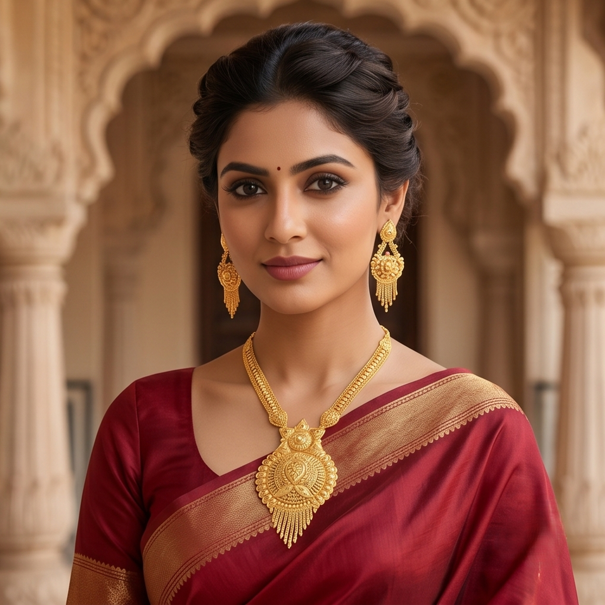 DIVYORO GOLD ROUND RANI HAAR