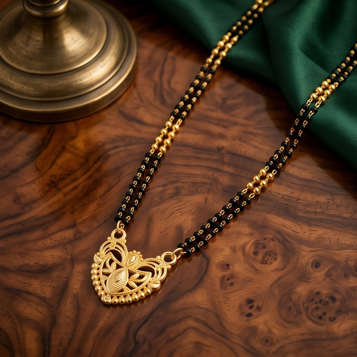 DIVYORO TRADITIONAL GOLD PENDANT MANGALSUTRA