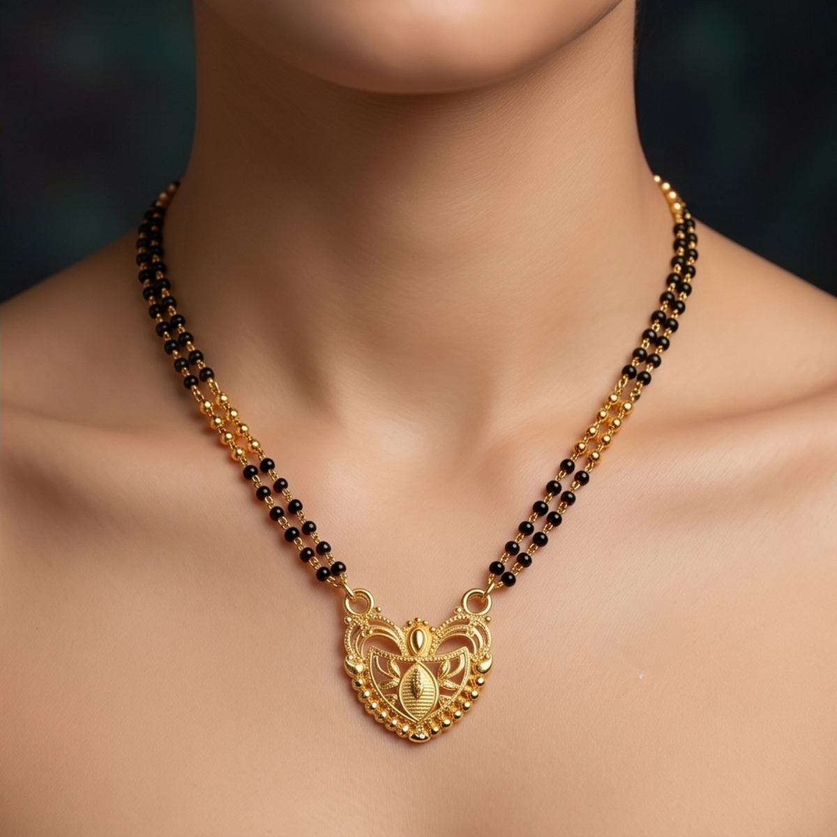 DIVYORO TRADITIONAL GOLD PENDANT MANGALSUTRA