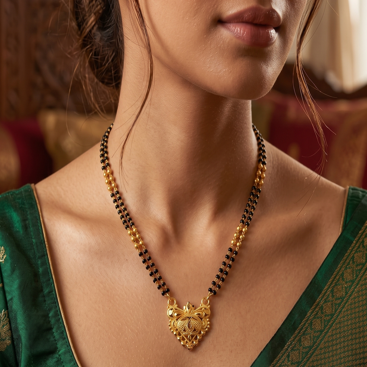 DIVYORO SIMPLE GOLD DESIGN MANGALSUTRA