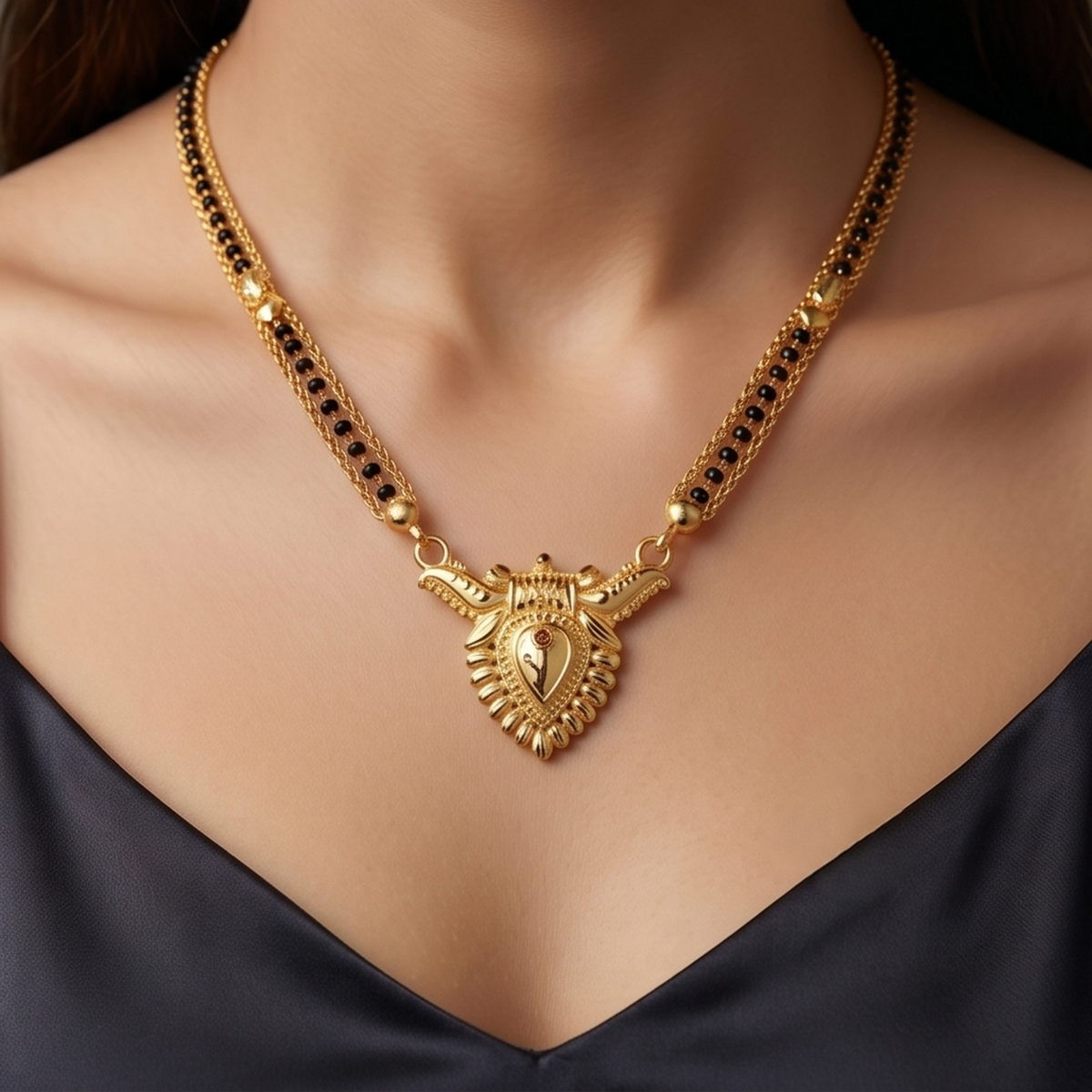 DIVYORO DELICATE GOLD CHAIN MANGALSUTRA