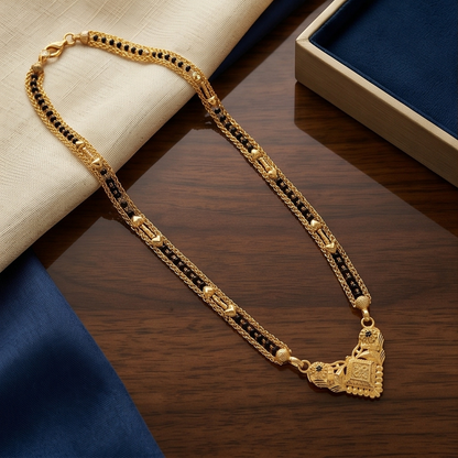 DIVYORO INTRICATE GOLD PENDANT MANGALSUTRA
