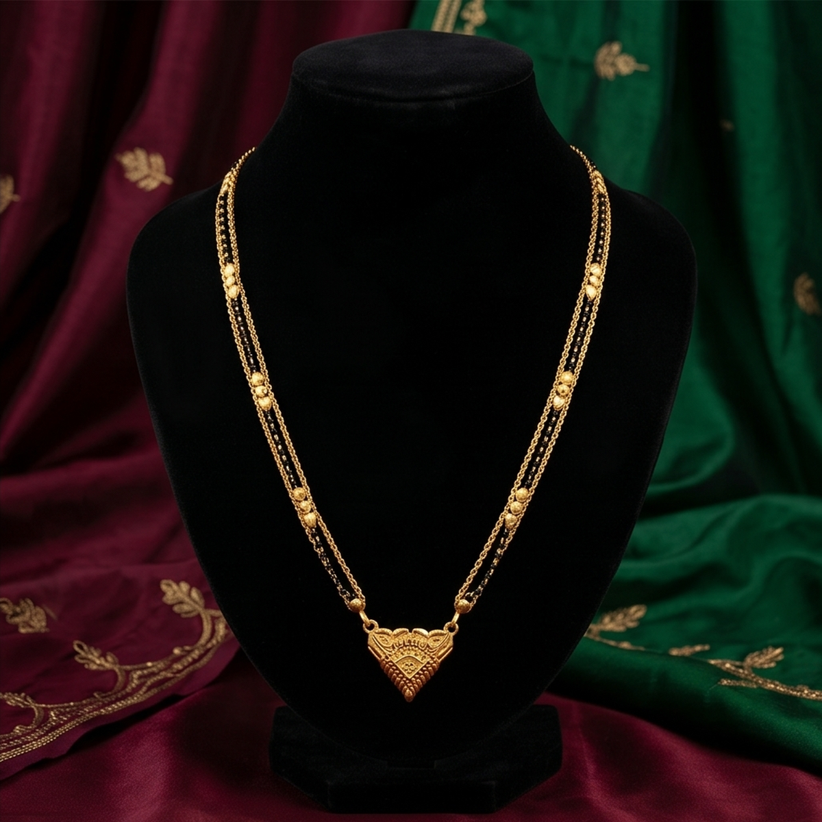 DIVYORO DESIGNER GOLD CHAIN MANGALSUTRA