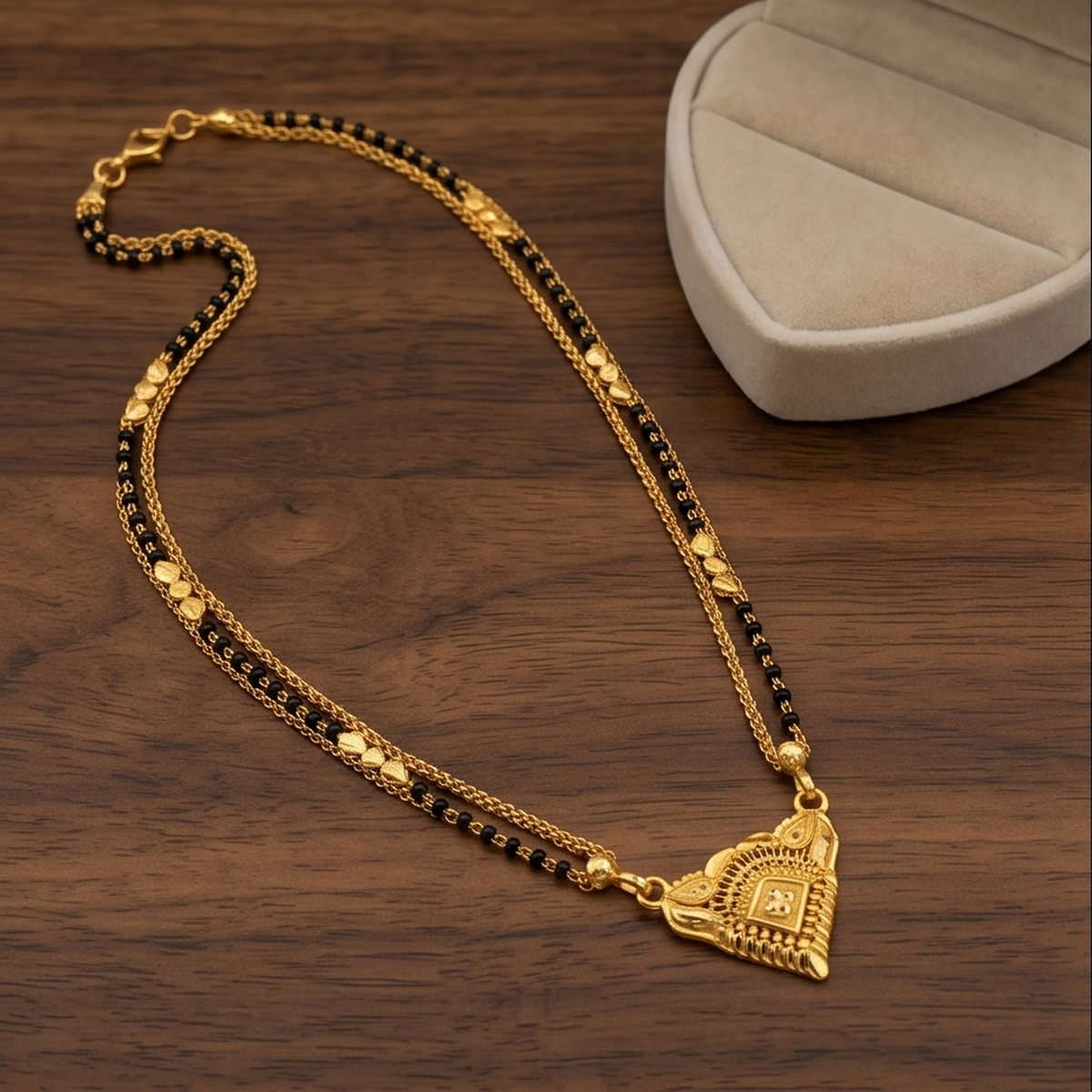 DIVYORO DESIGNER GOLD CHAIN MANGALSUTRA