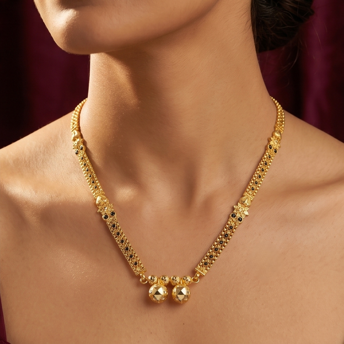 DIVYORO MODERN DUAL BEAD MANGALSUTRA