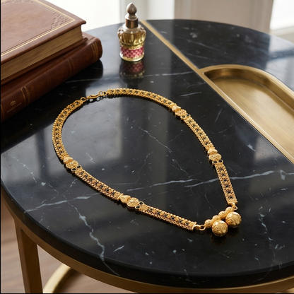 DIVYORO PETITE GOLD BEAD MANGALSUTRA