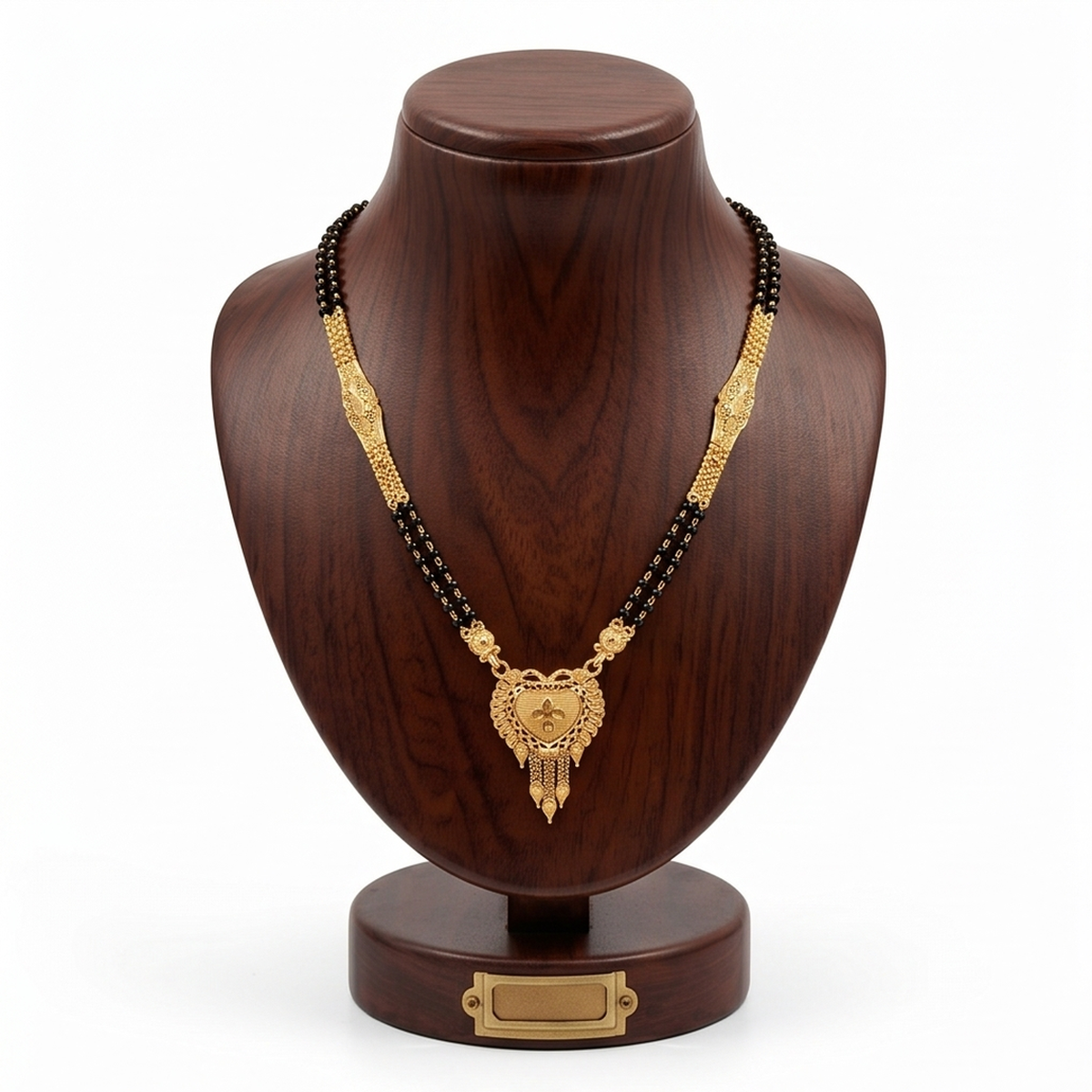 DIVYORO ELEGANT HEART GOLD MANGALSUTRA