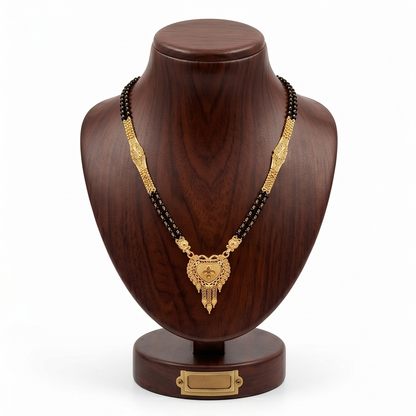 DIVYORO ELEGANT HEART GOLD MANGALSUTRA