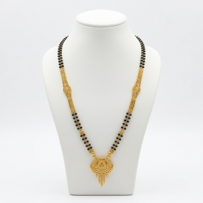 DIVYORO TRADITIONAL FILIGREE GOLD MANGALSUTRA