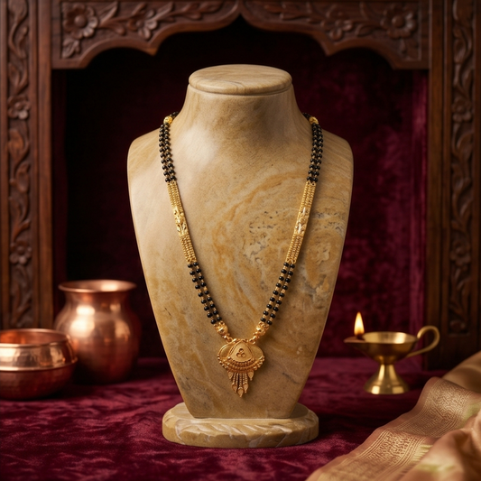 DIVYORO FLORAL DESIGN GOLD MANGALSUTRA