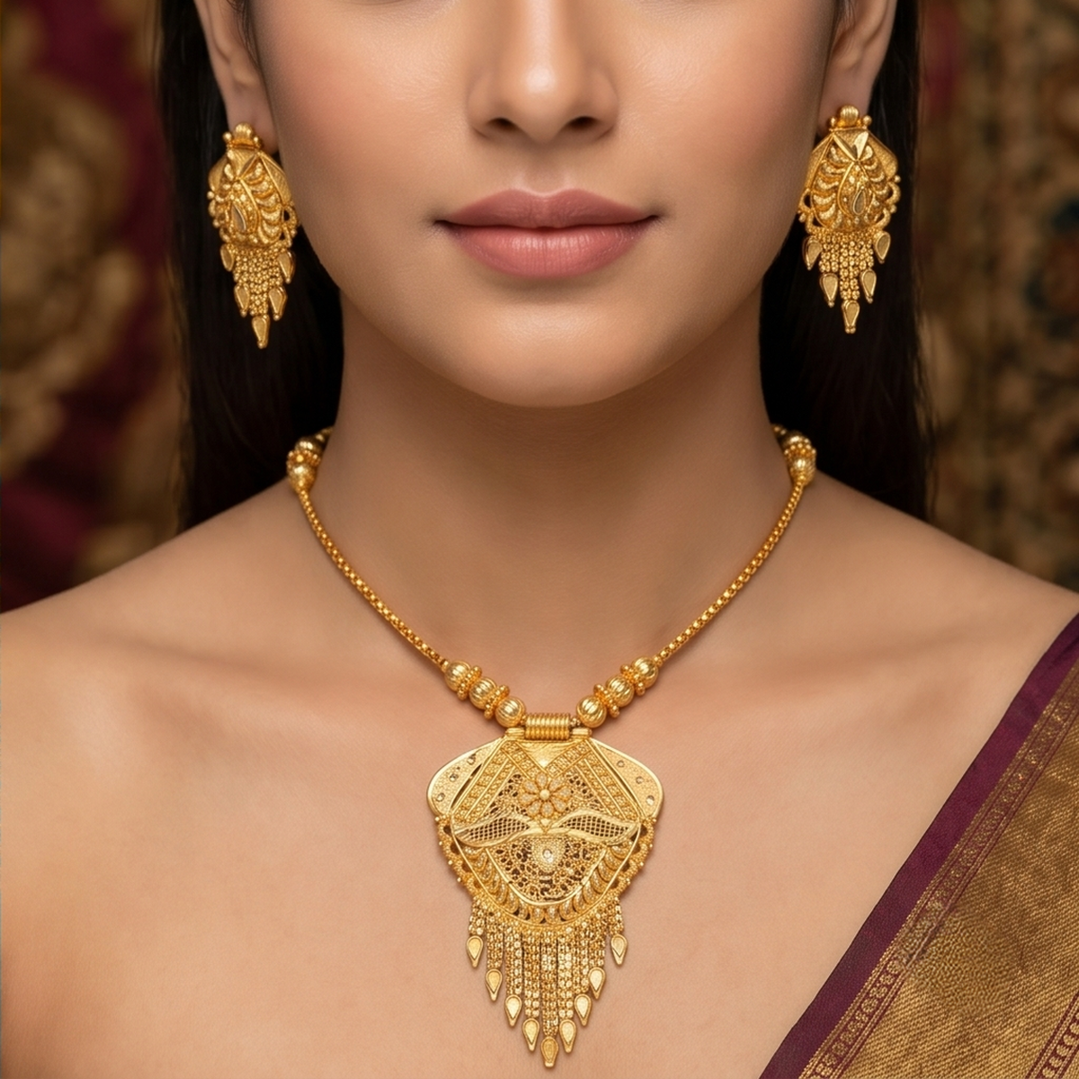 DIVYORO CLASSIC FRINGE GOLD SET