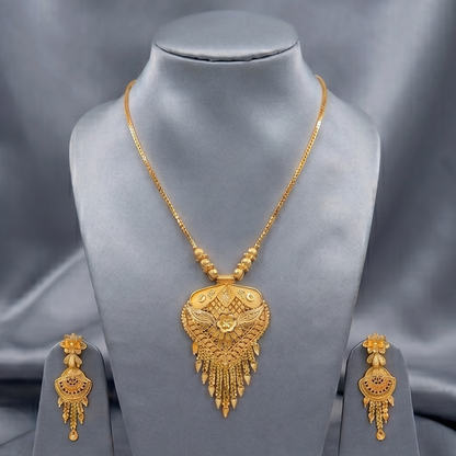 DIVYORO ELEGANT FILIGREE GOLD SET