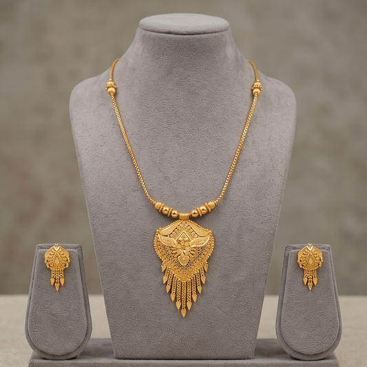 DIVYORO INTRICATE PATTERN GOLD SET