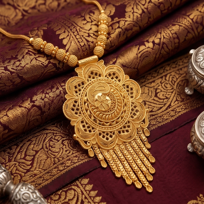DIVYORO FLORAL MEDALLION GOLD SET