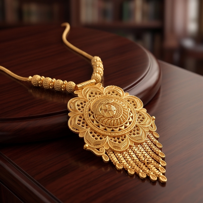 DIVYORO FLORAL MEDALLION GOLD SET