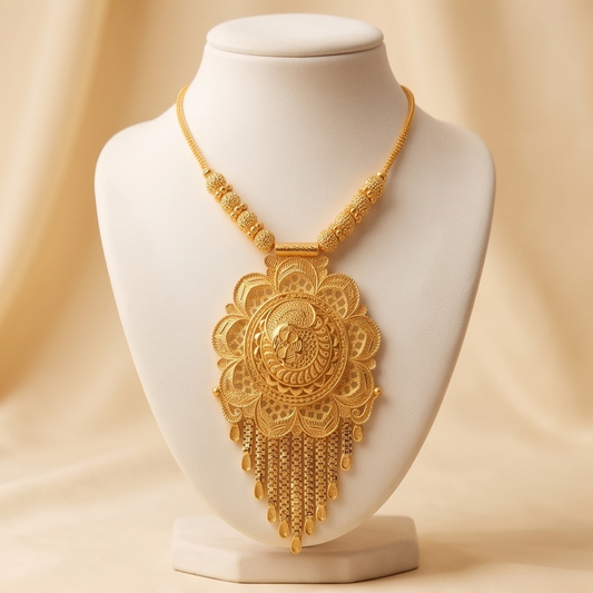 DIVYORO FLORAL MEDALLION GOLD SET