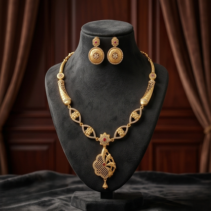 DIVYORO RADIANT FLORAL GOLD SET