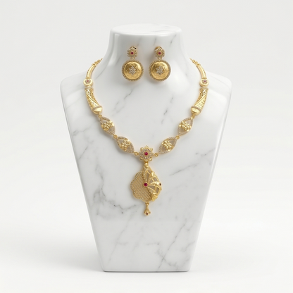 DIVYORO RADIANT FLORAL GOLD SET