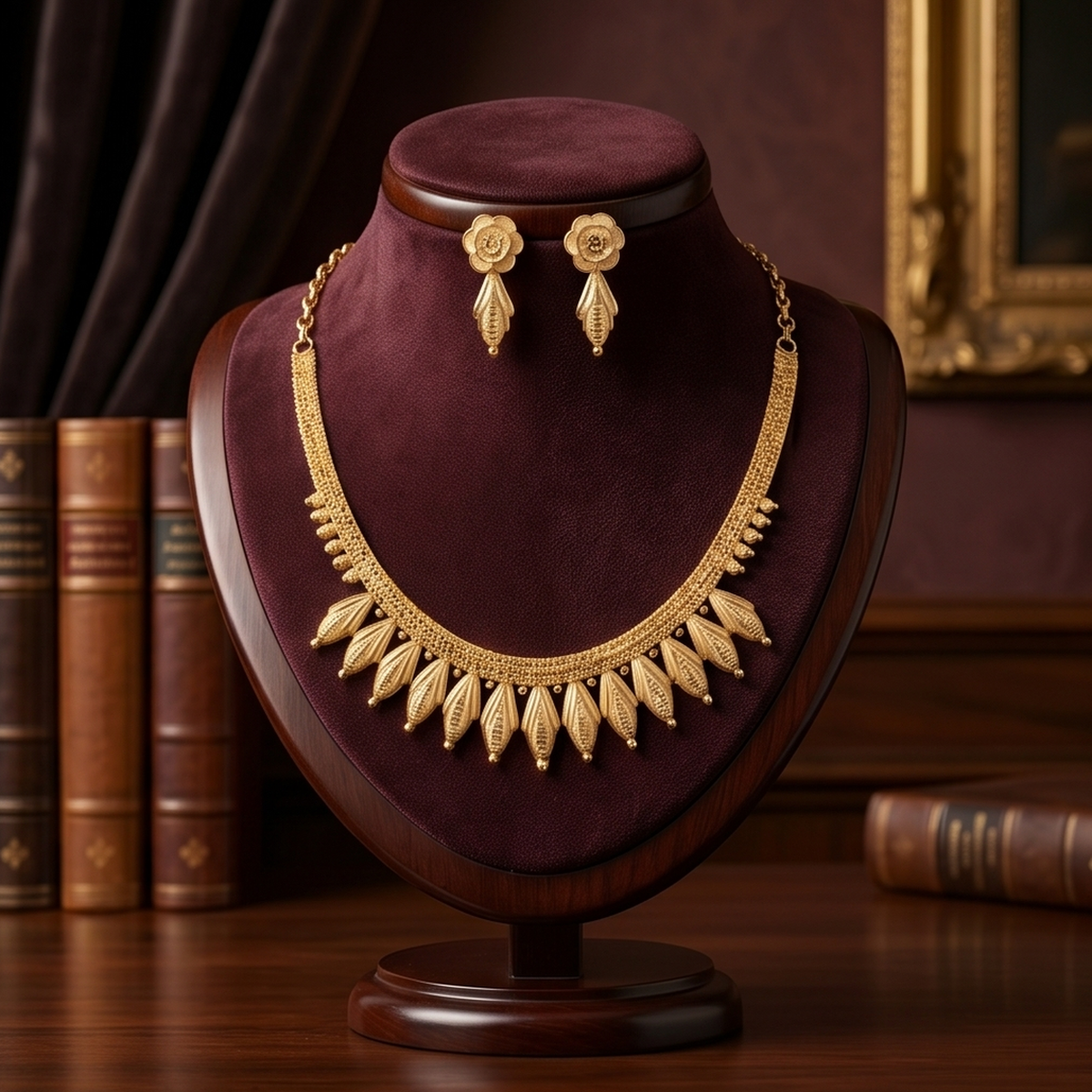 DIVYORO DELICATE FLORAL GOLD SET