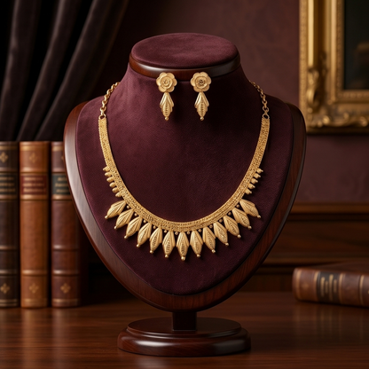 DIVYORO DELICATE FLORAL GOLD SET