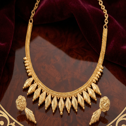 DIVYORO DELICATE FLORAL GOLD SET