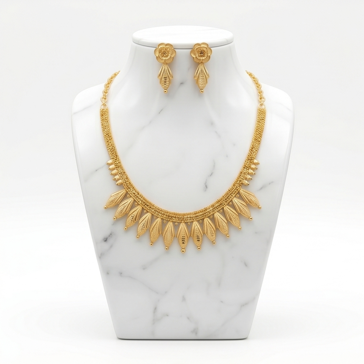 DIVYORO DELICATE FLORAL GOLD SET