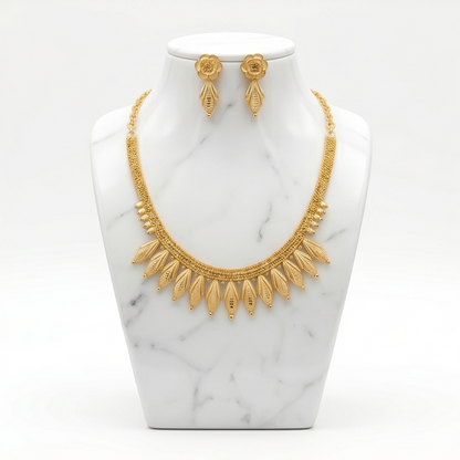 DIVYORO DELICATE FLORAL GOLD SET