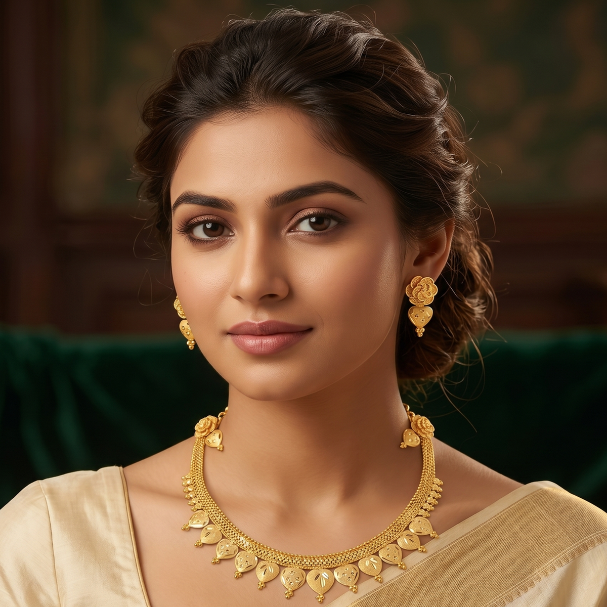 DIVYORO STAR MOTIF GOLD SET