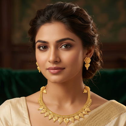 DIVYORO STAR MOTIF GOLD SET