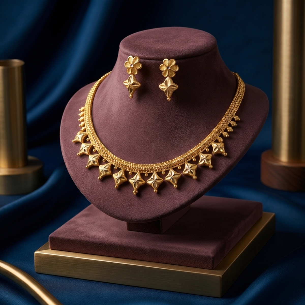 DIVYORO BEADED EDGE GOLD SET