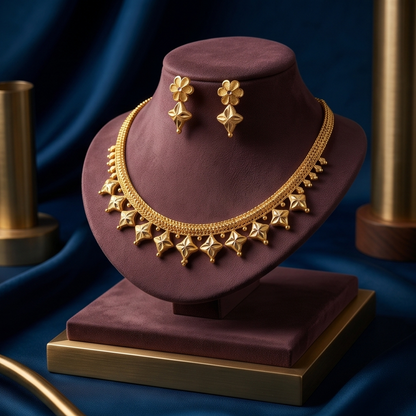 DIVYORO BEADED EDGE GOLD SET