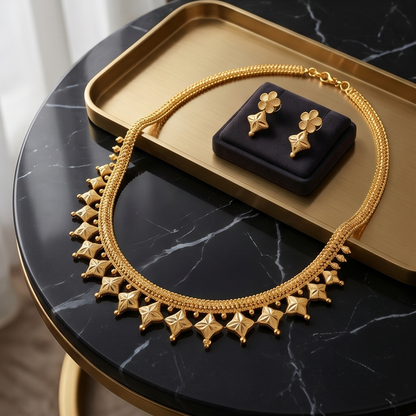 DIVYORO BEADED EDGE GOLD SET