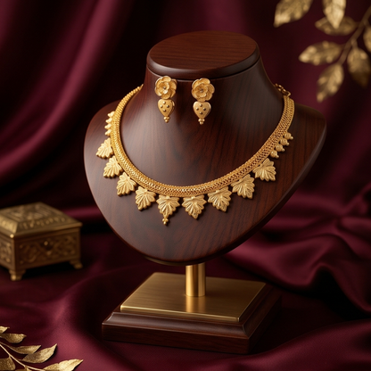 DIVYORO MINIMALIST TEARDROP GOLD SET