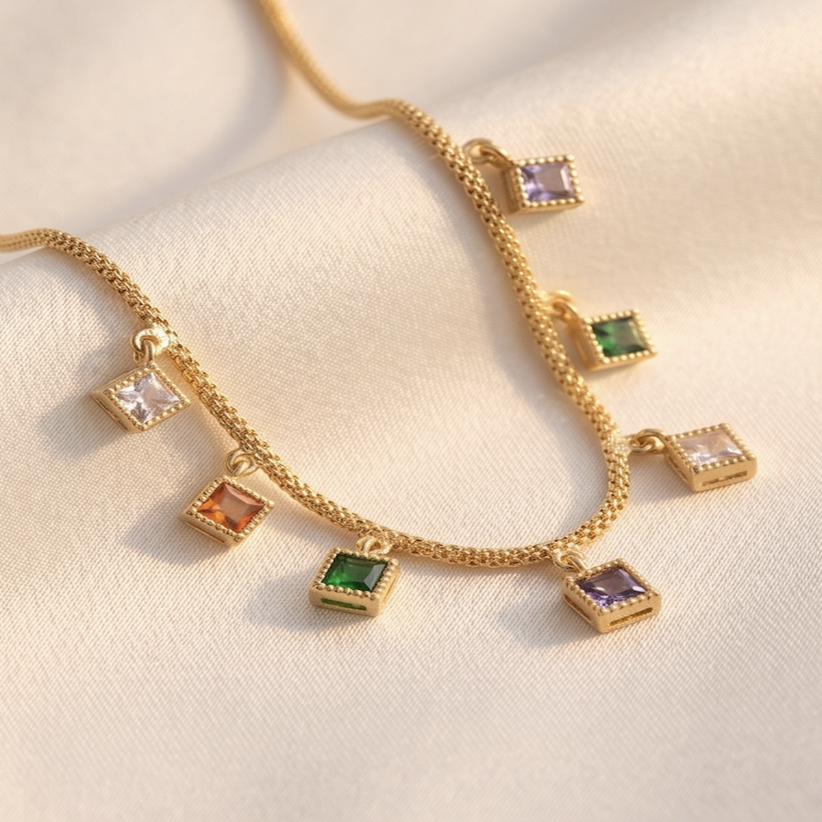 DIVYORO ENCHANTED MOMENTS DIAMOND SHAPE AD DOKIA CHAIN