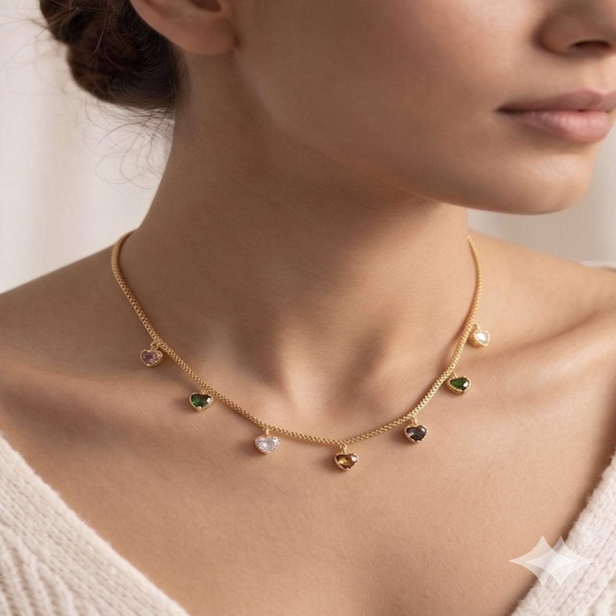 DIVYORO SWEETHEART SYMPHONY HEART SHAPE AD DOKIA CHAIN