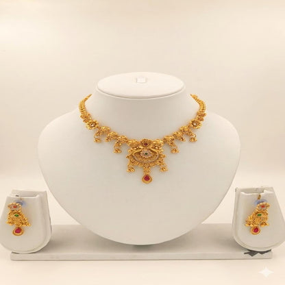 DIVYORO INTRICATE FILIGREE ANTIQUE GEMSTONE DETAILS