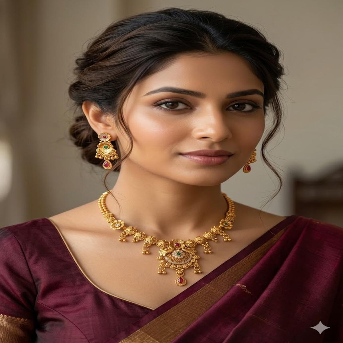 DIVYORO INTRICATE FILIGREE ANTIQUE GEMSTONE DETAILS