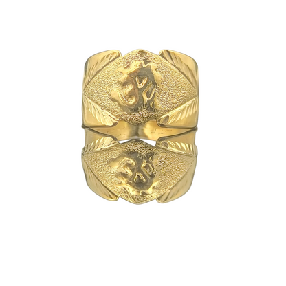 DIVYORO THE TEXTURED EYE-FRAME OM RING