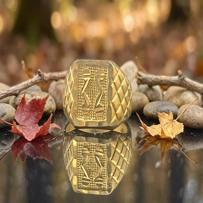 DIVYORO THE DUAL ABSTRACT SCROLL SIGNET